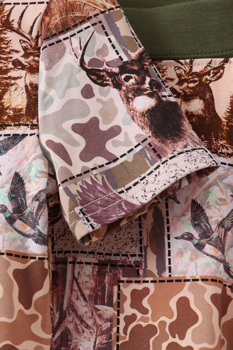 Forest Hunting Bamboo Pajama Set