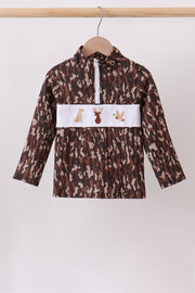 Camouflage Hunting Embroidery Pullover