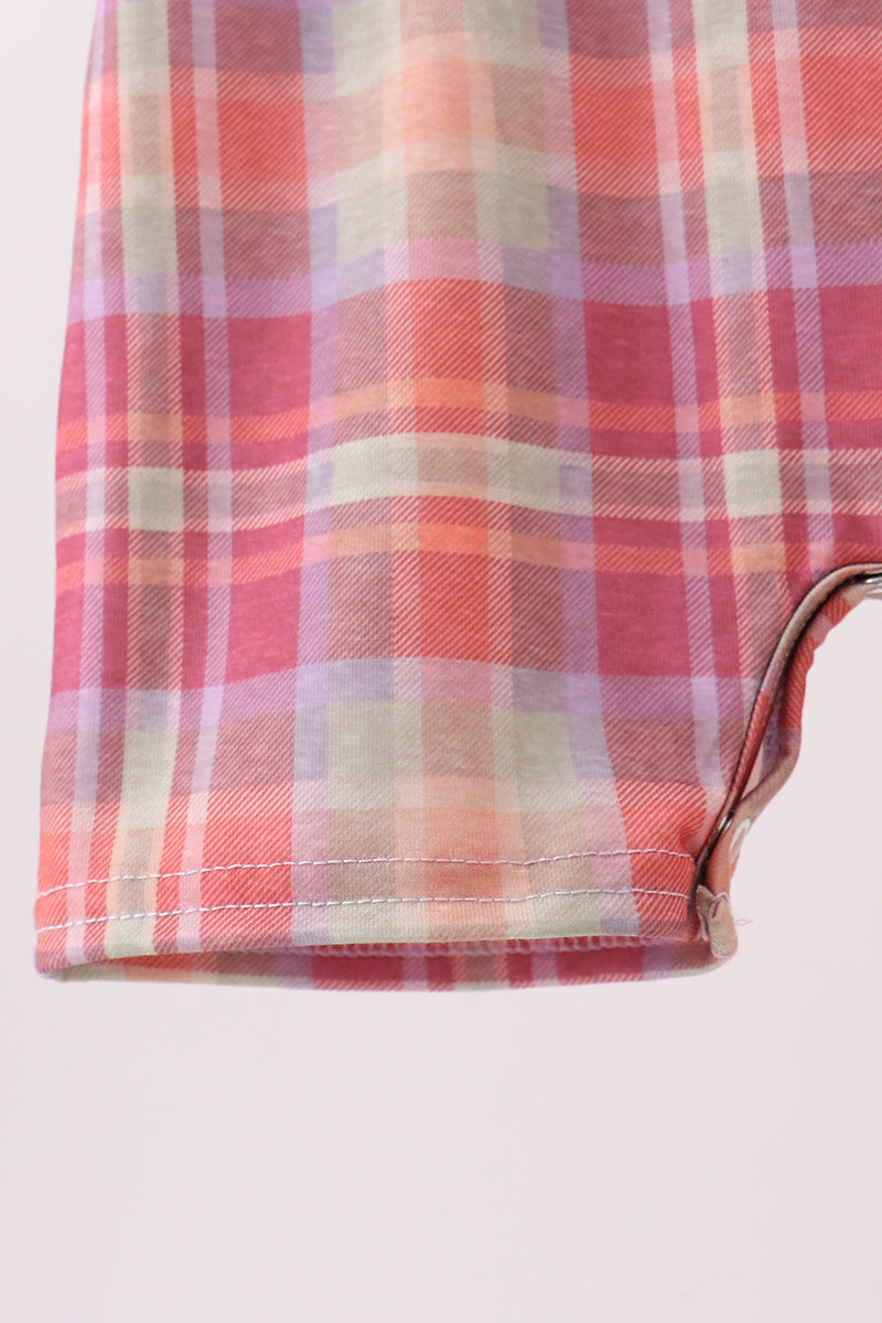 Camel Pumpkin Embroidery Plaid Jon Jon
