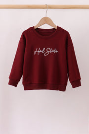 Brown Mississippi Hail State Embroidery Top