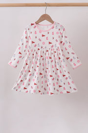 Pink Alabama Print Dress