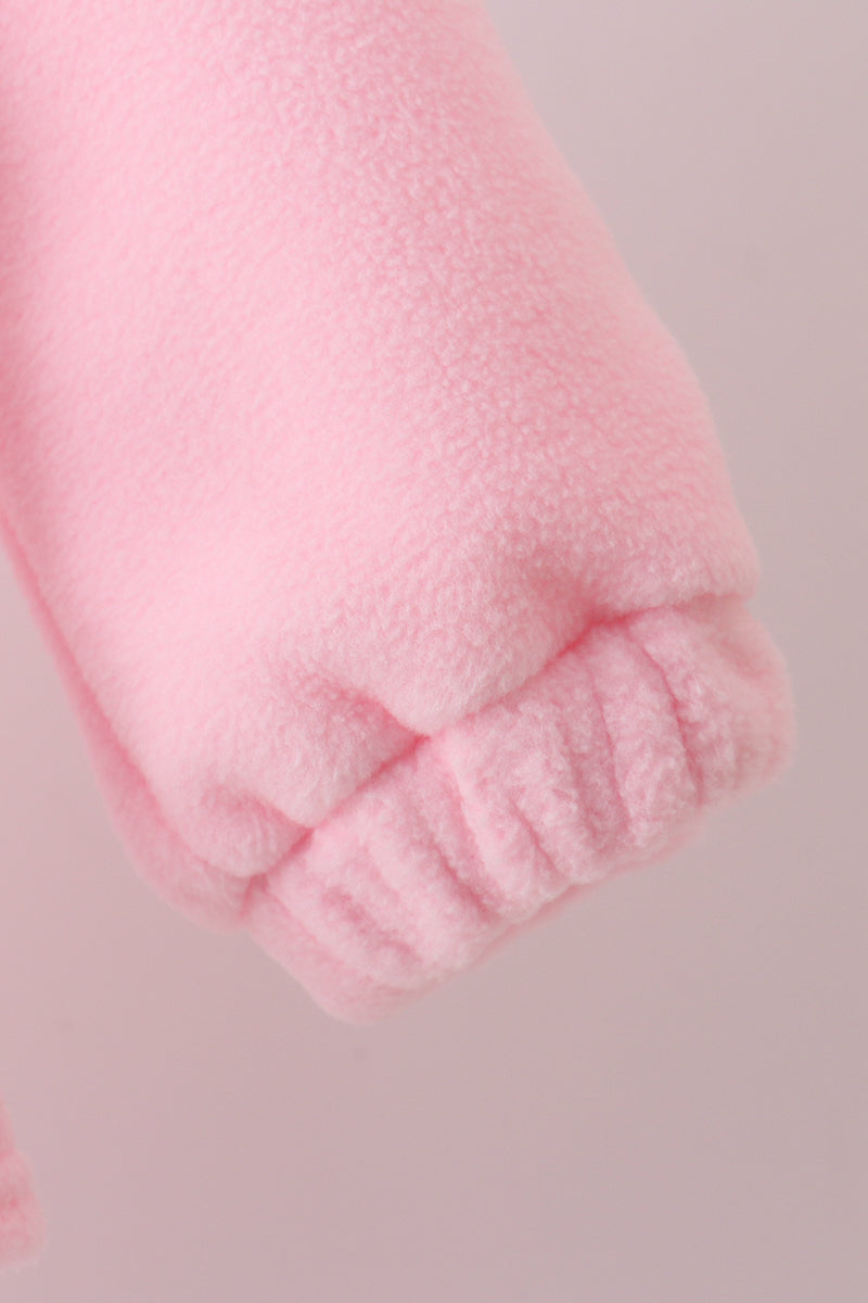 Pink Bow Fleece Mom&me Jacket