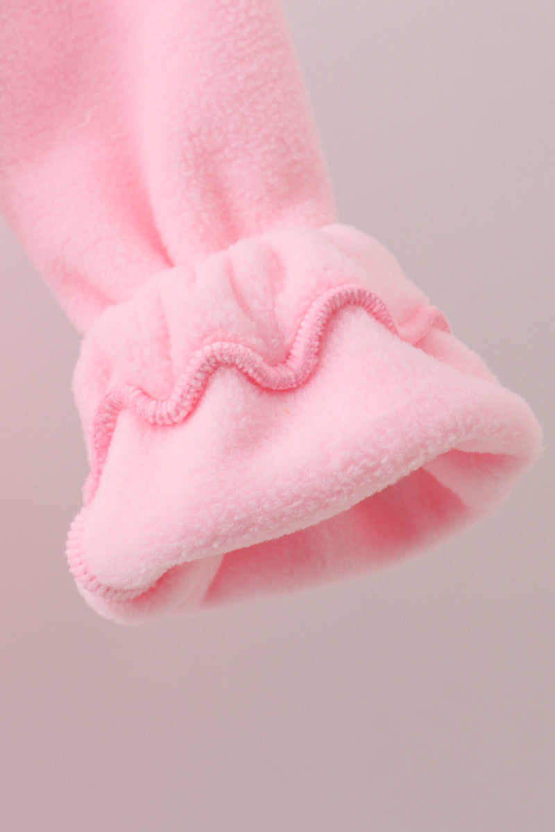 Pink Bow Fleece Mom&me Jacket