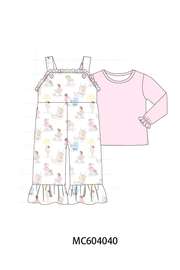 Pink All Day Adventure Ruffle Jumpsuit Set