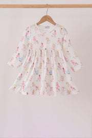 Pink All Day Adventure Ruffle Dress