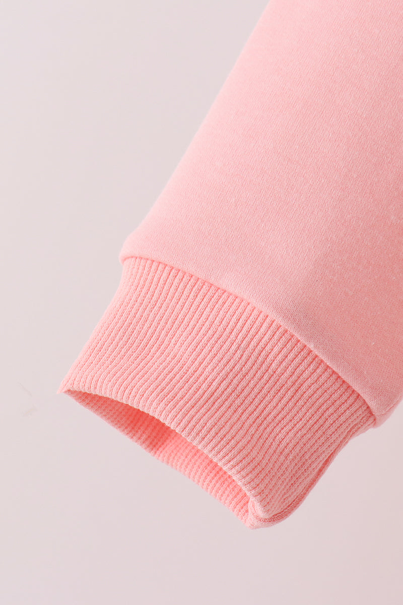 Pink Holly Jolly French Knot Mom&me Top