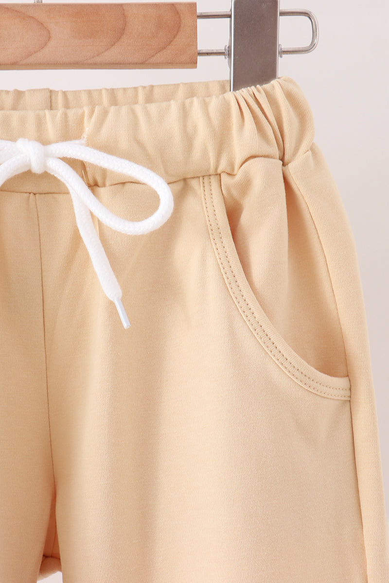 Khaki Geo Diamond Pants Set
