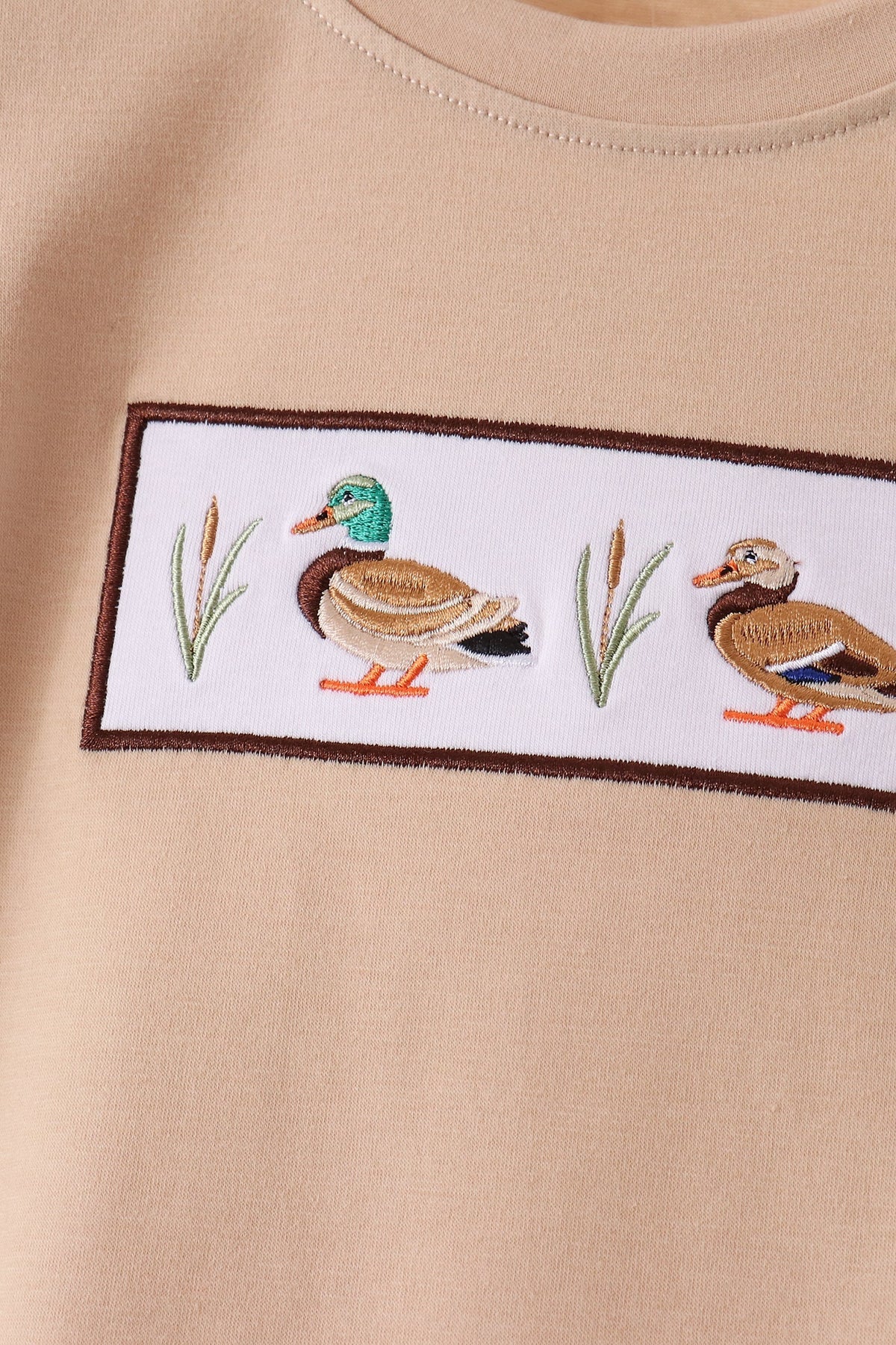 Duck Embroidery Pants Set