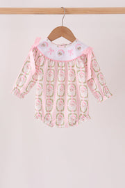 Pink Santa Bow Embroidery Bubble