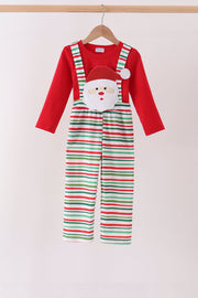 Red Santa Claus Applique 2pc Set