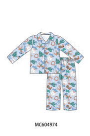 Blue Cowboy Bamboo Pajama Set