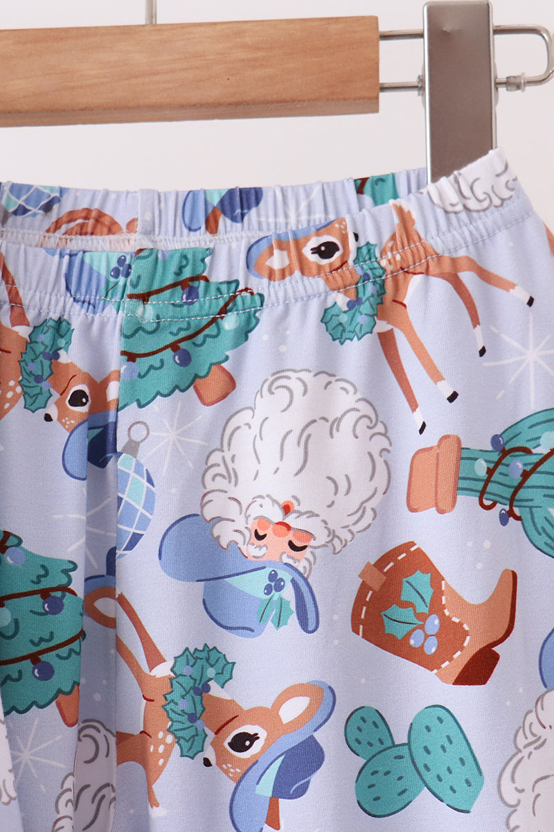 Blue Cowboy Bamboo Pajama Set