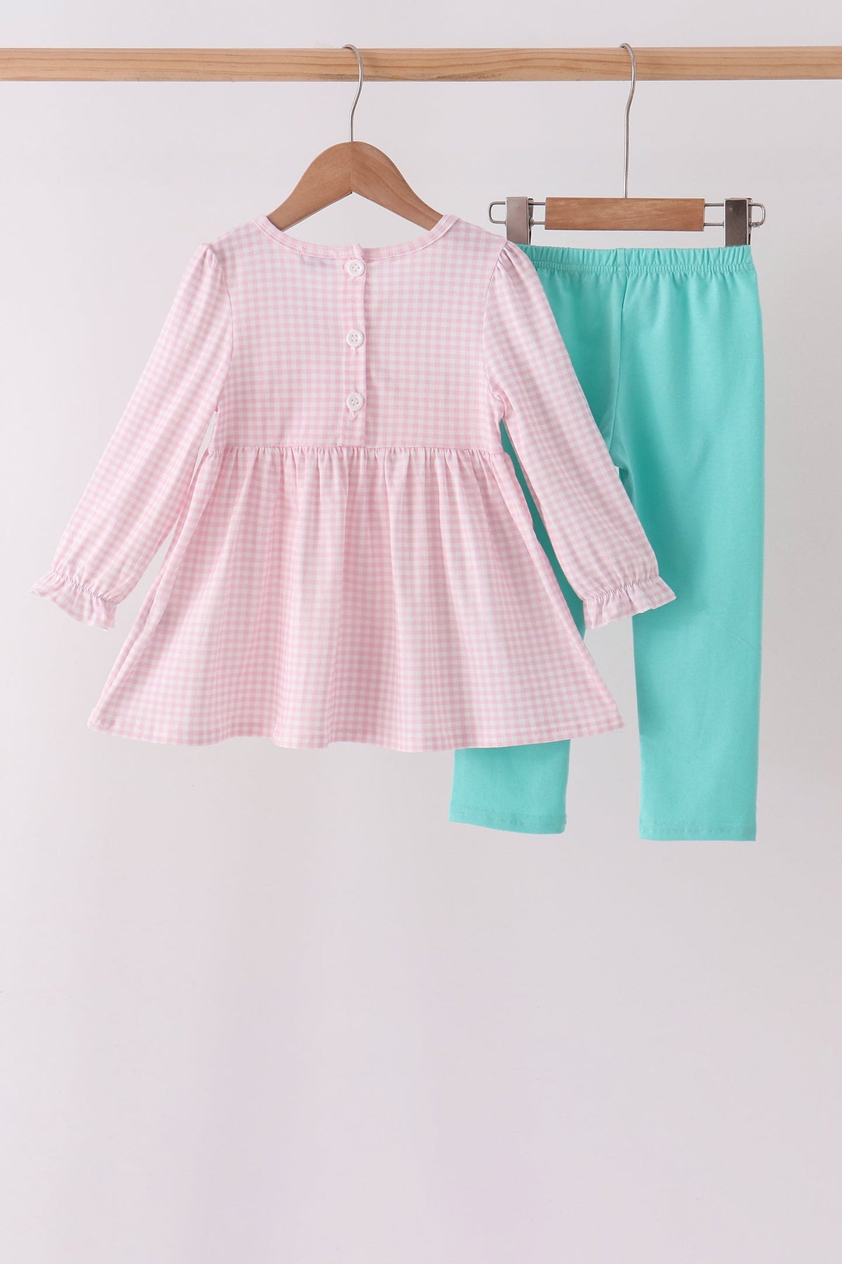 Pink Nutcracker Smocked Ruffle Pants Set