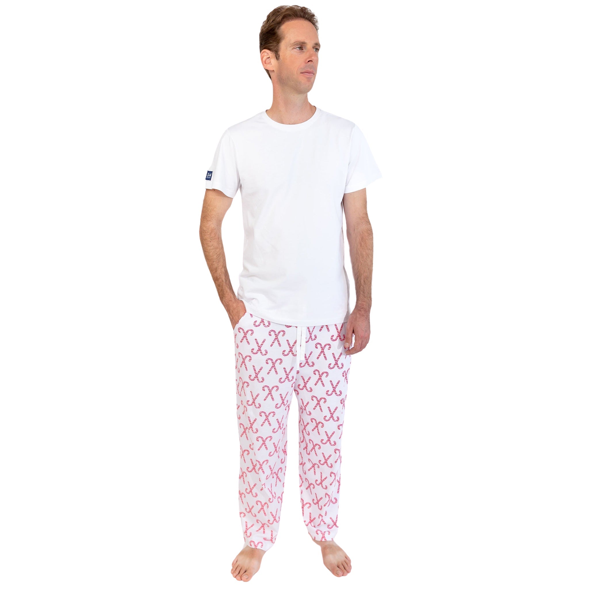 Men's Candy Cane Pj Pants