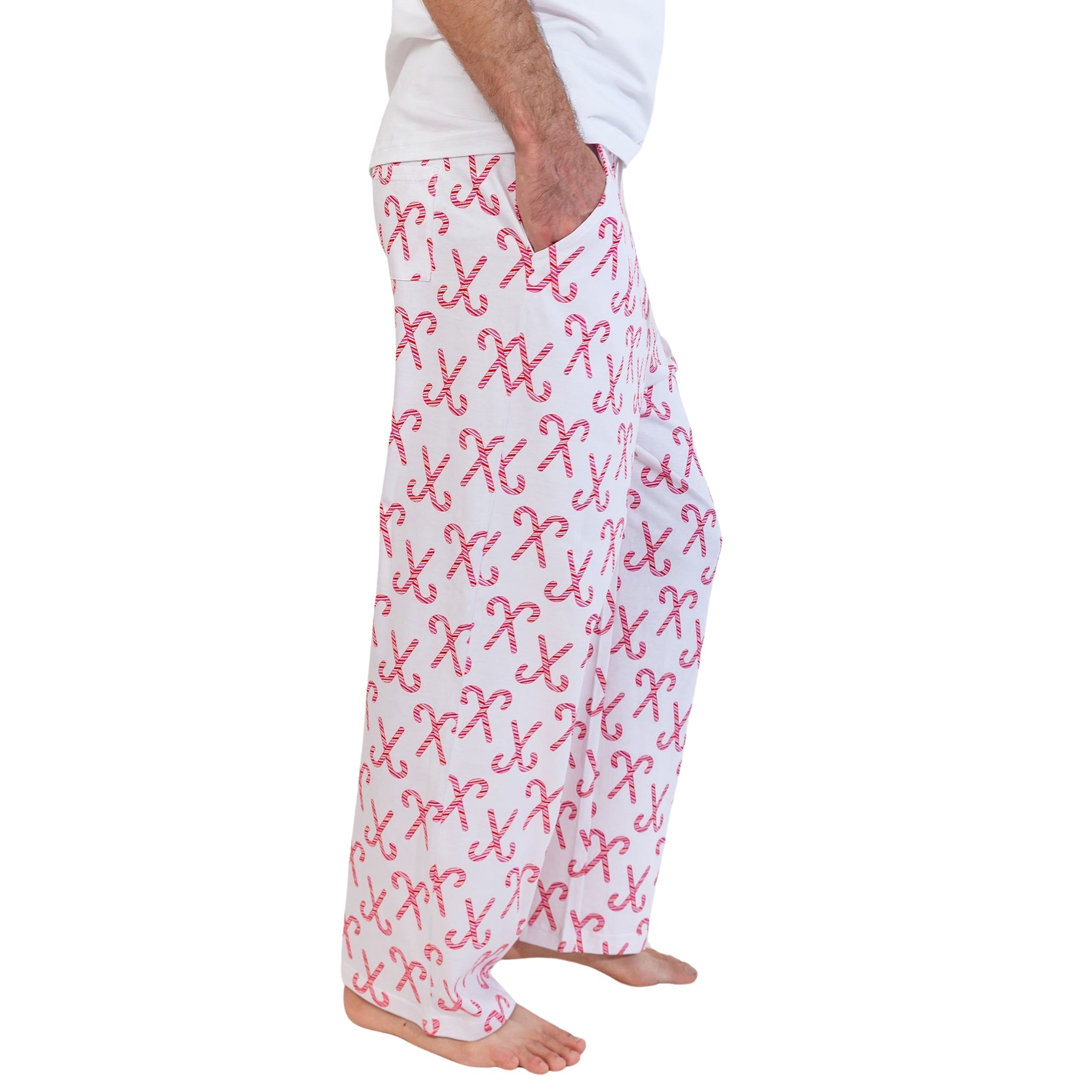 Men's Candy Cane Pj Pants