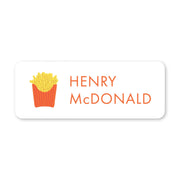Fries Vinyl School Labels