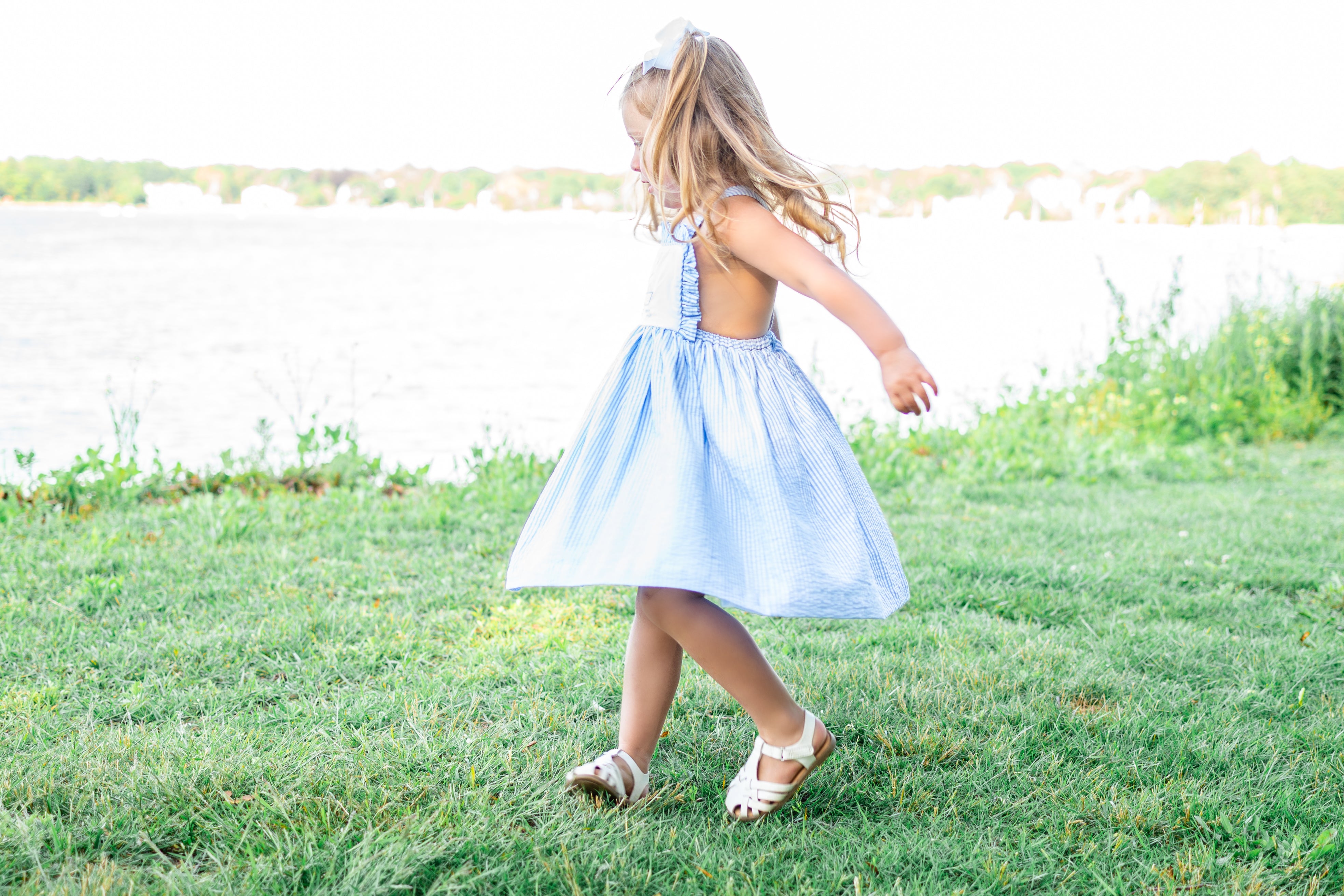 Seersucker Sailboat Dress