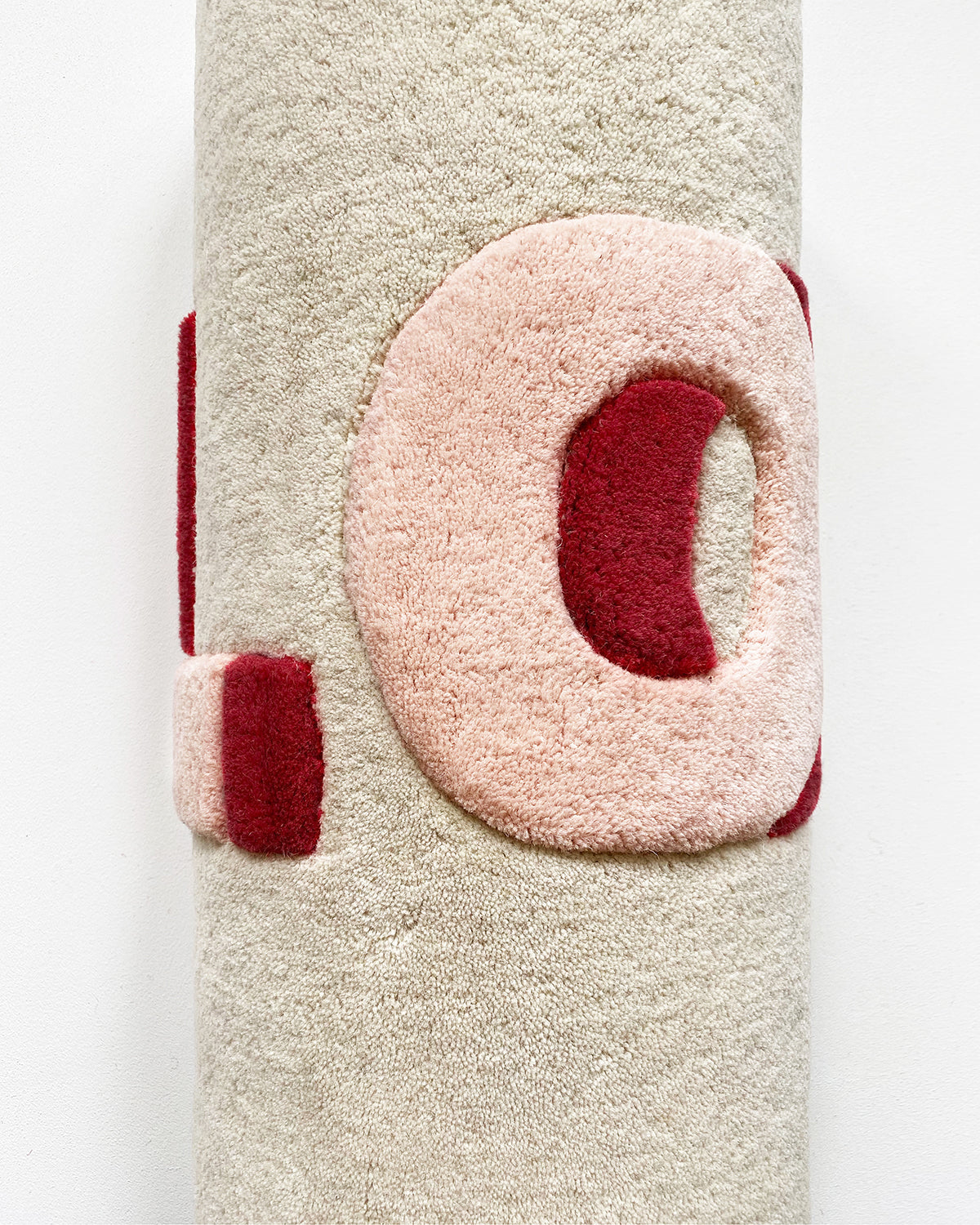 Rug Love Cream / Red Print 3.3 X 1.6 Ft