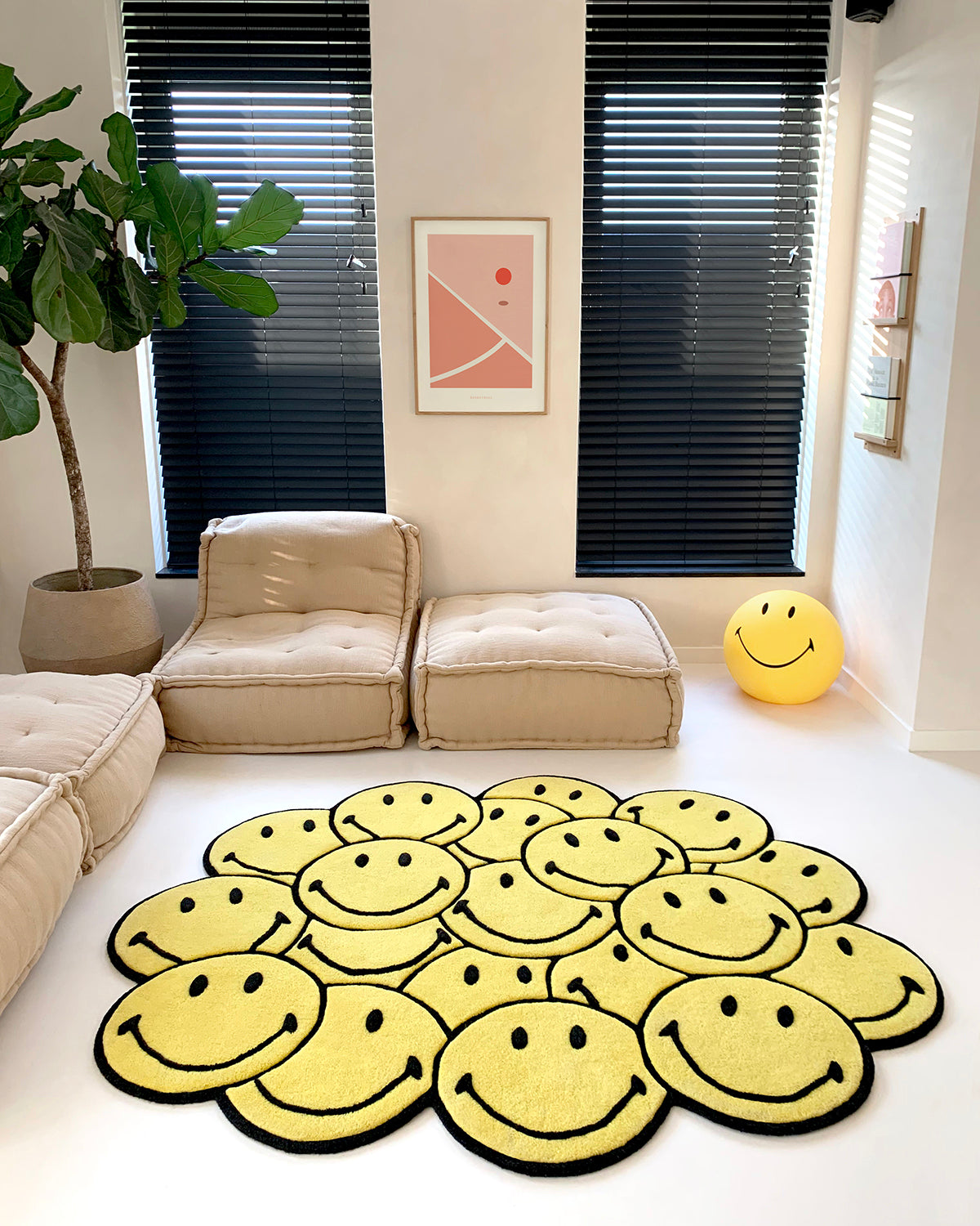 Rugsmiley® Bunch Yellow 5.9 X 4.9 Ft