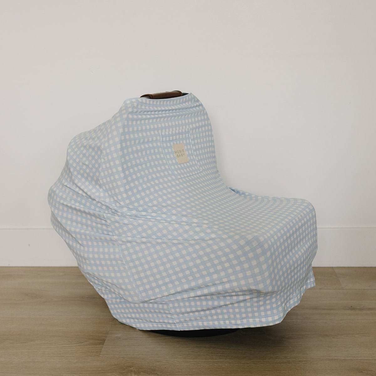 Blue Gingham Bamboo Multi-use Cover