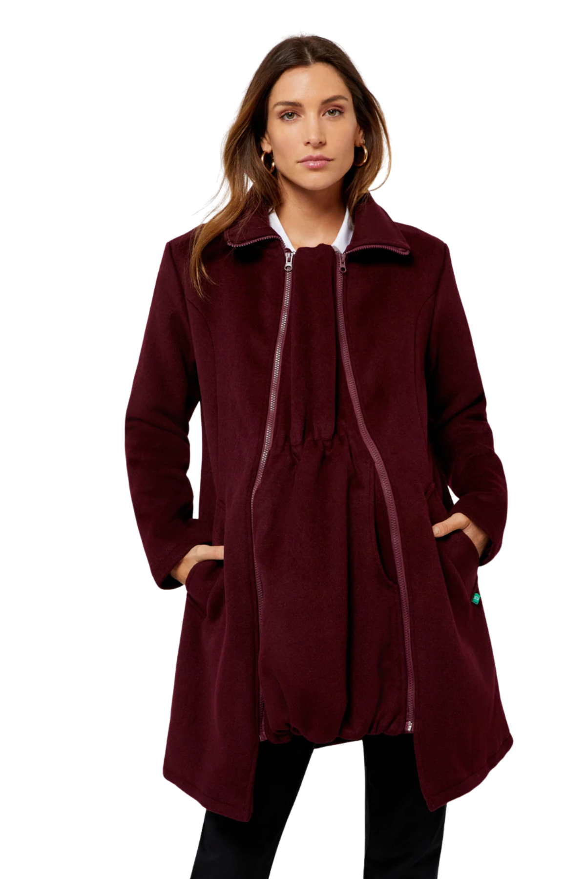 Khloe 3 In 1 Wool Maternity Coat Semi-fitted