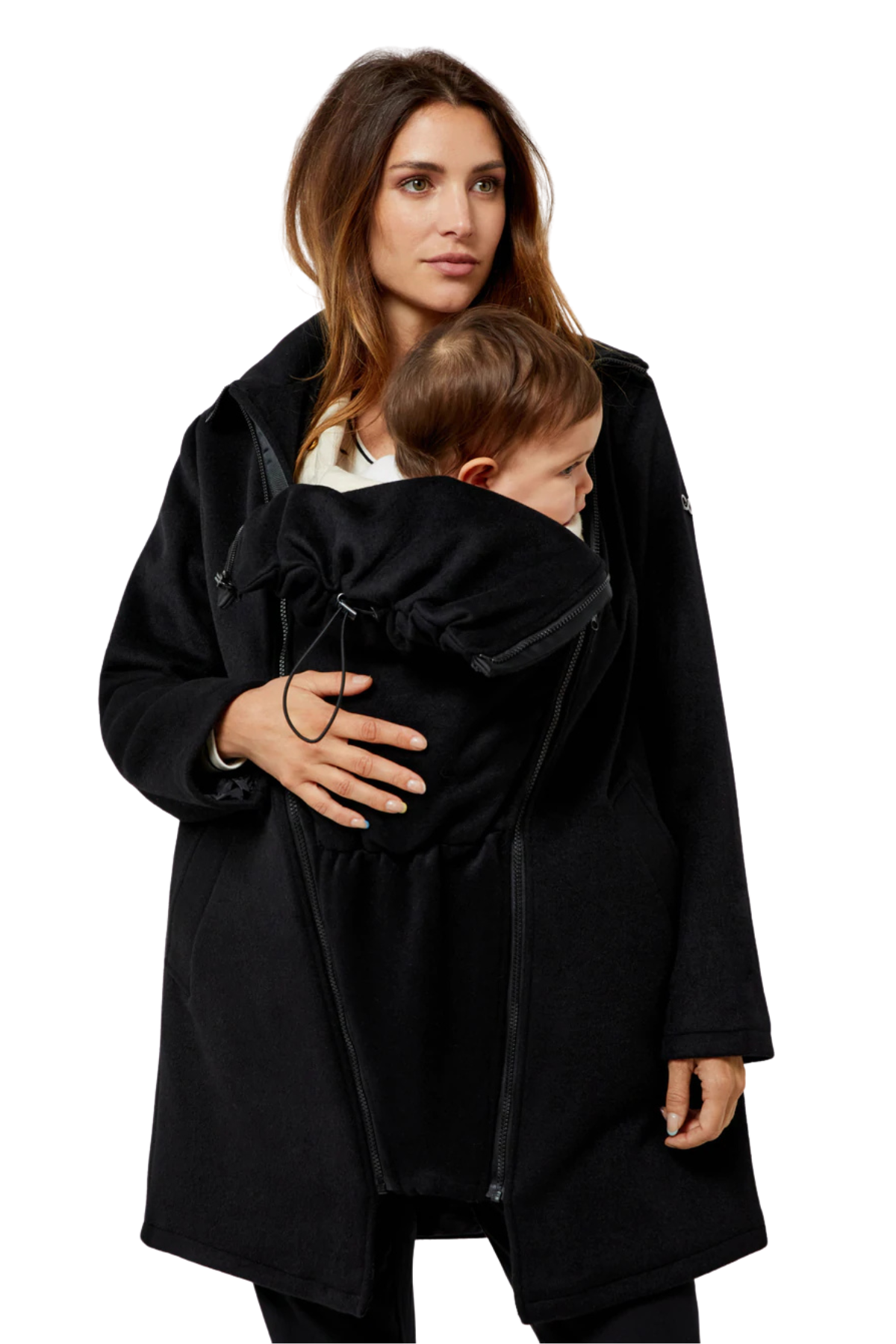 Khloe 3 In 1 Wool Maternity Coat Semi-fitted