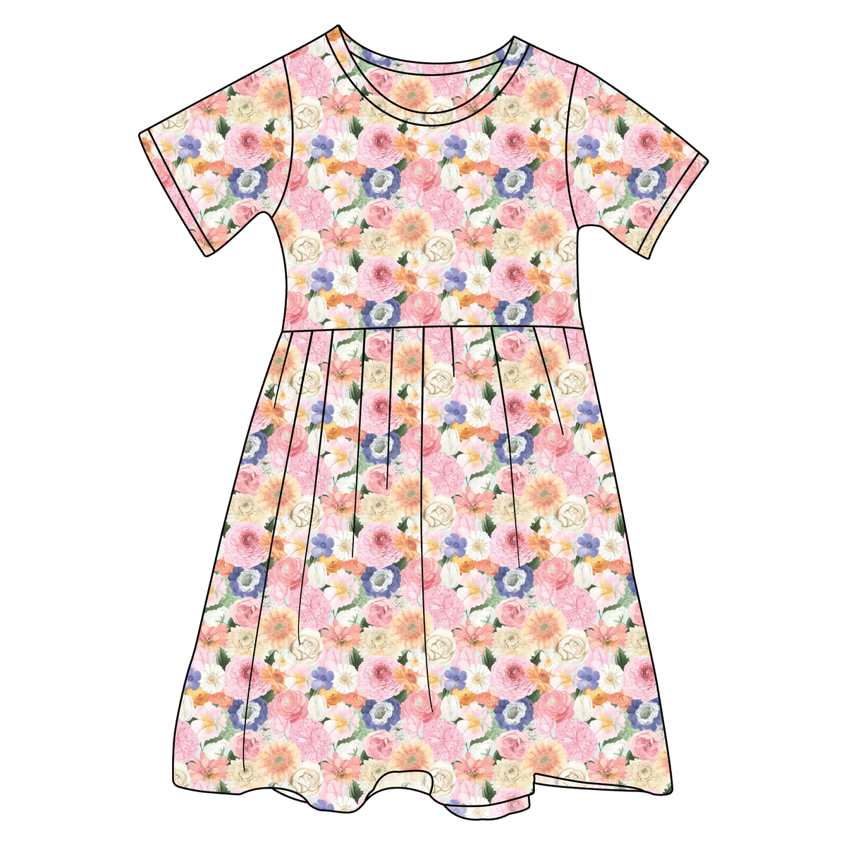 Melitta Bamboo Ruffle Spin Dress (pre-order)
