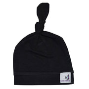 Newborn Top Knot Hat - Noir