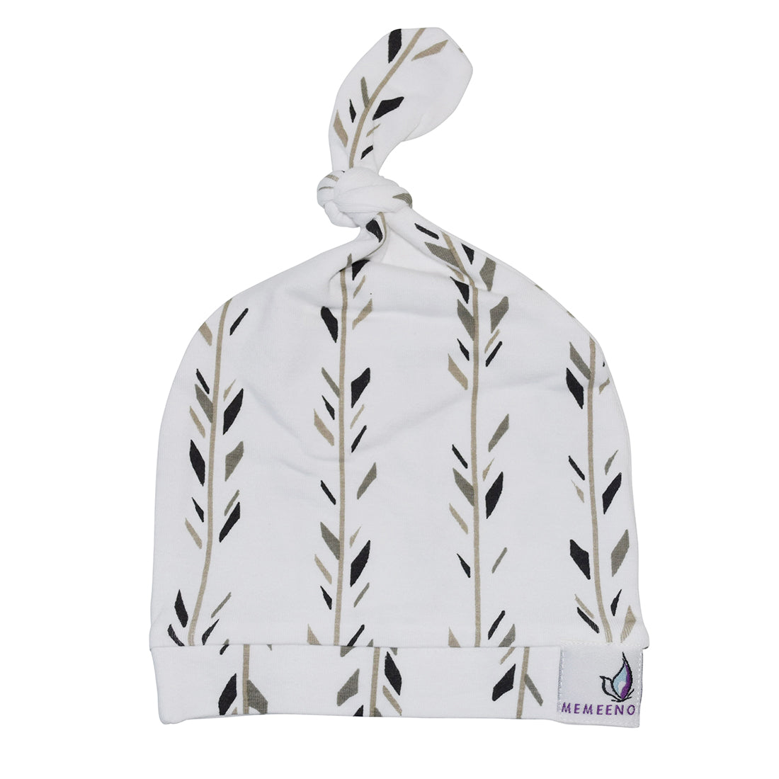 Newborn Top Knot Hat - Feathers