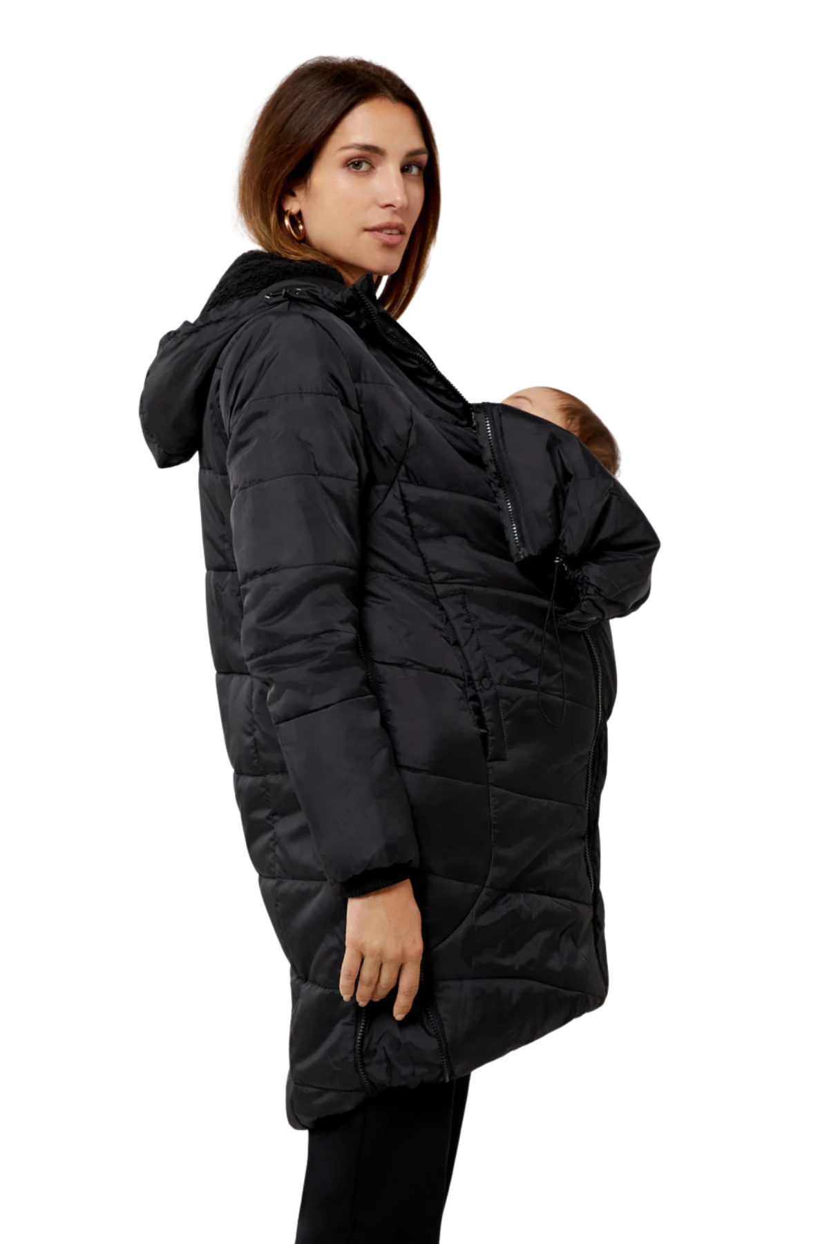 Harper 3 In 1 Maternity Coat Cocoon Mid Thigh