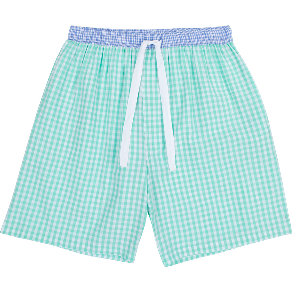 Men's Hepburn Gingham Mint Sleep Shorts