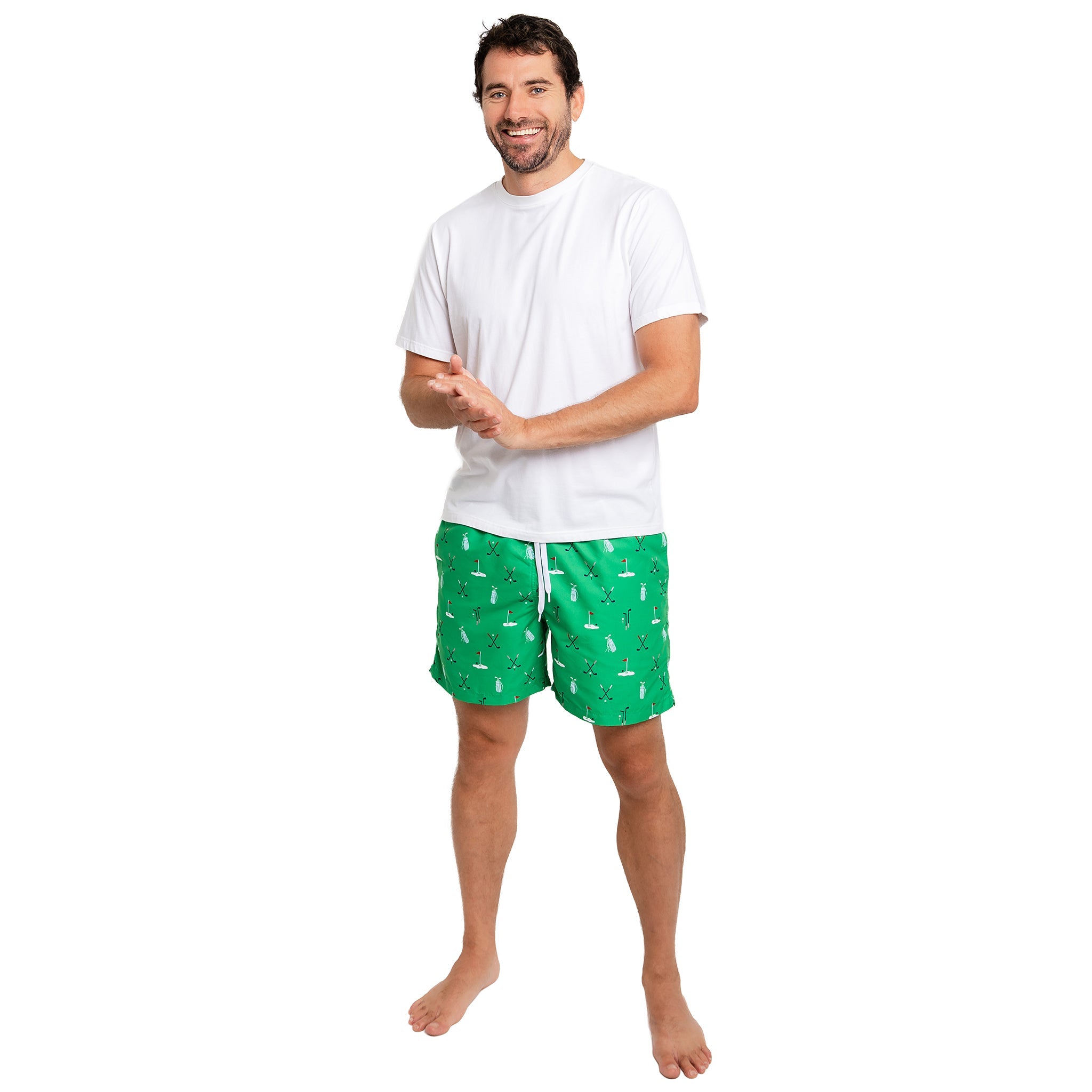 Men's Golf Green Swim Shorts