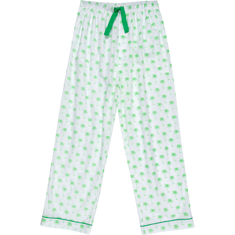 Men's Green Palm Tree Pj Pants