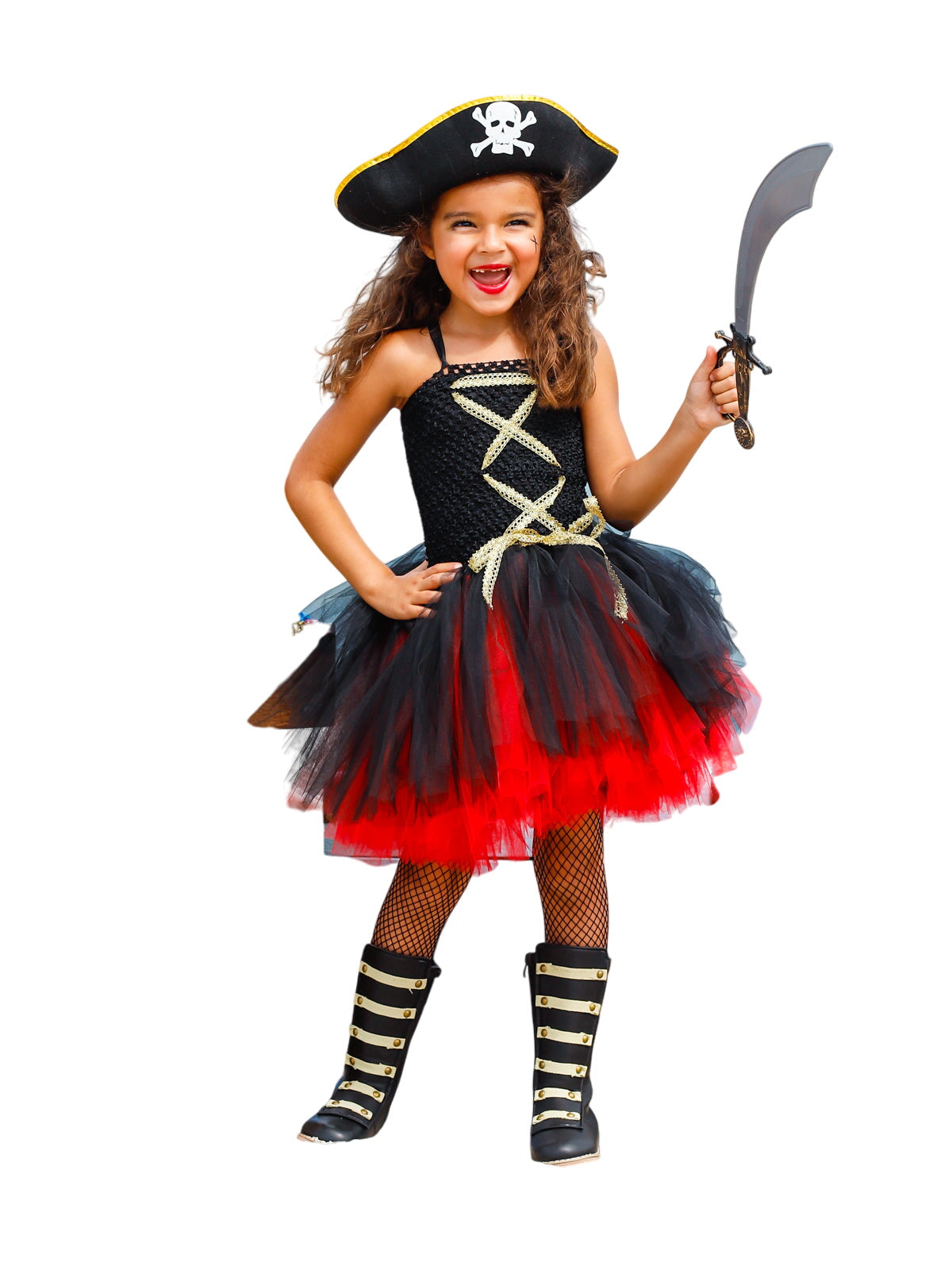 Girls Pirate Captain Tutu Costume Dress