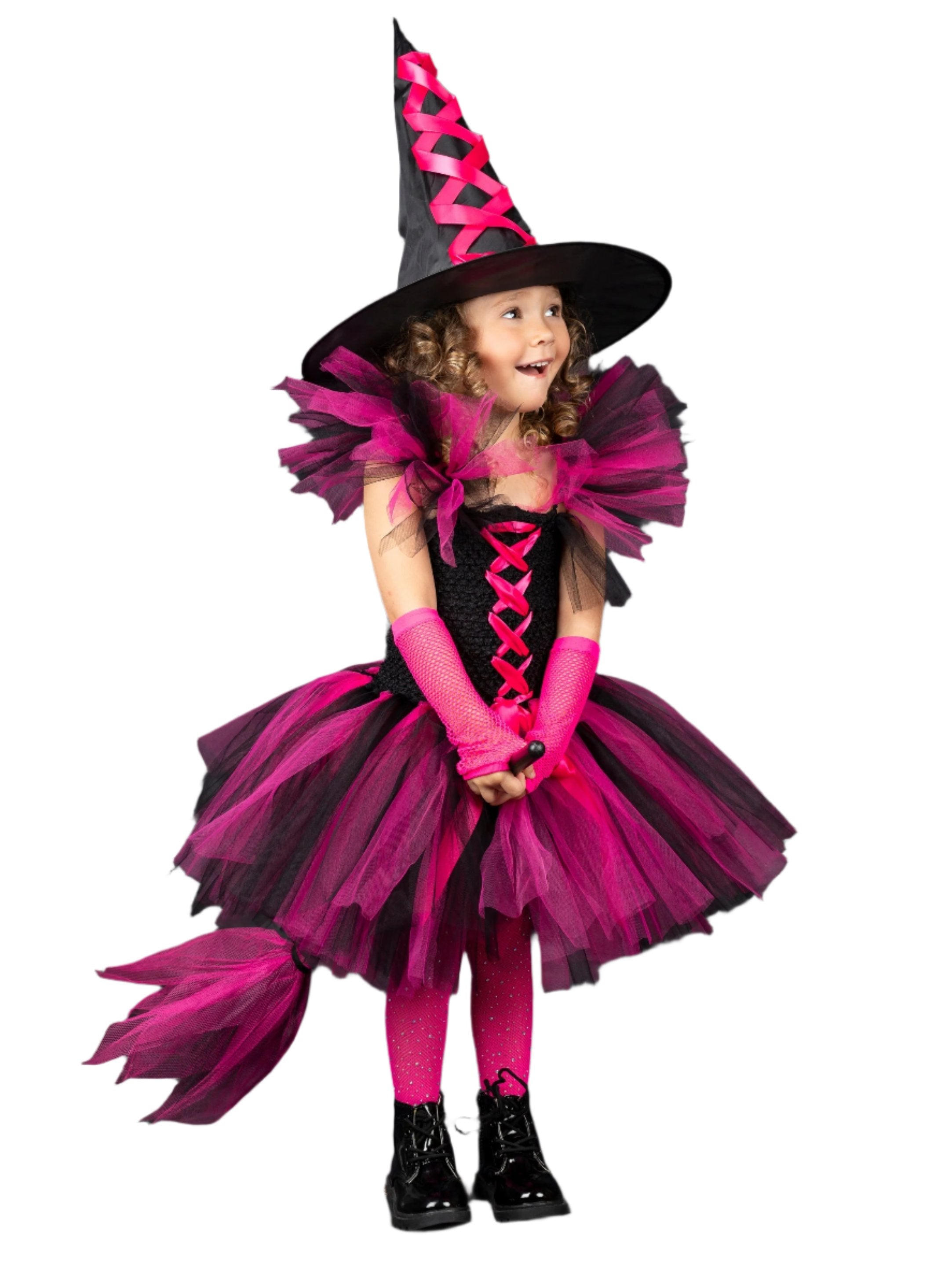 Girls Deluxe Witch Trio Tutu Costume Dress