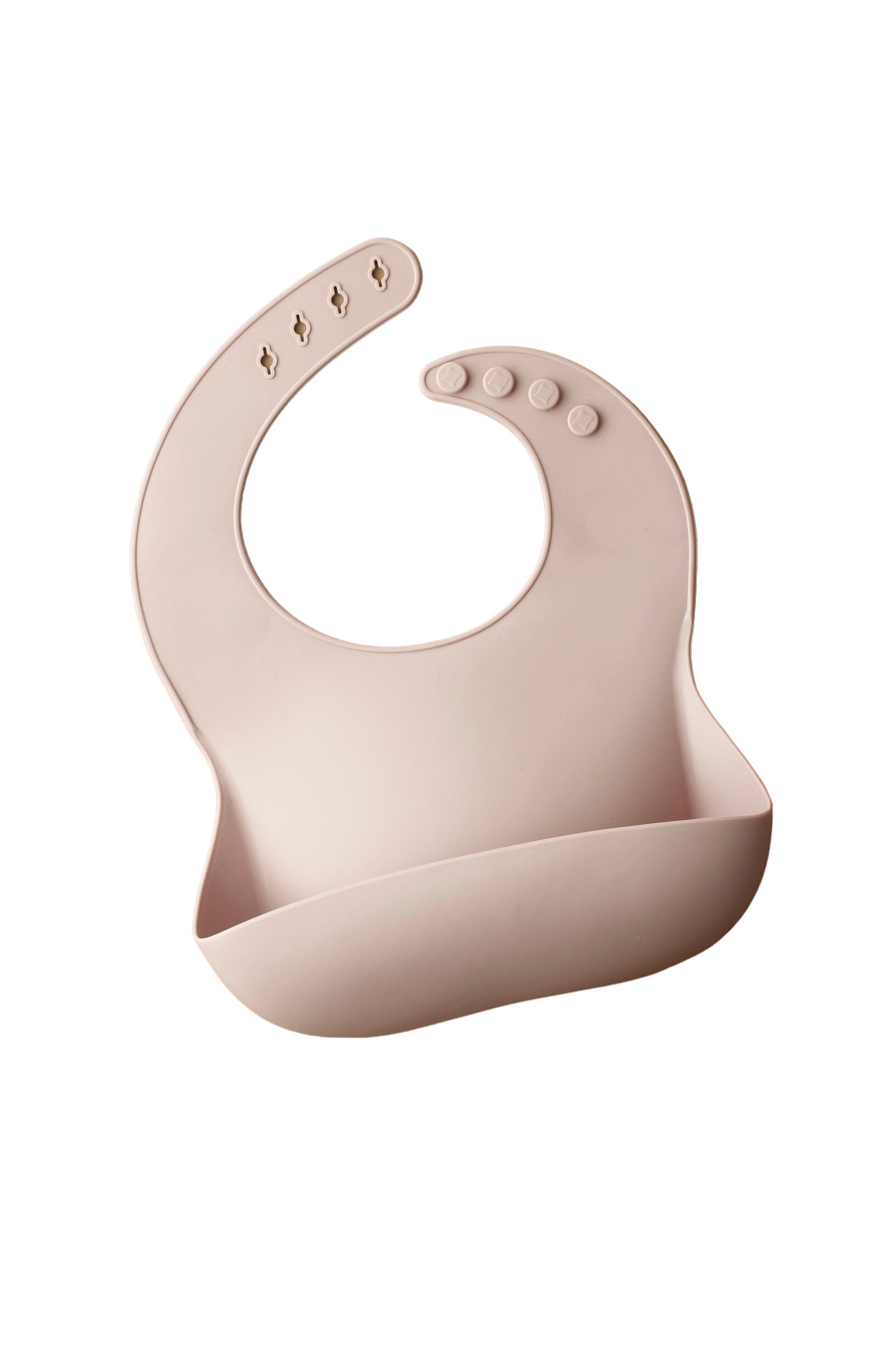 Silicone Baby Bib - Pale Mauve