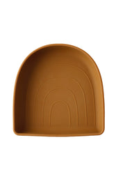 Rainbow Silicone Suction Plate - Clay