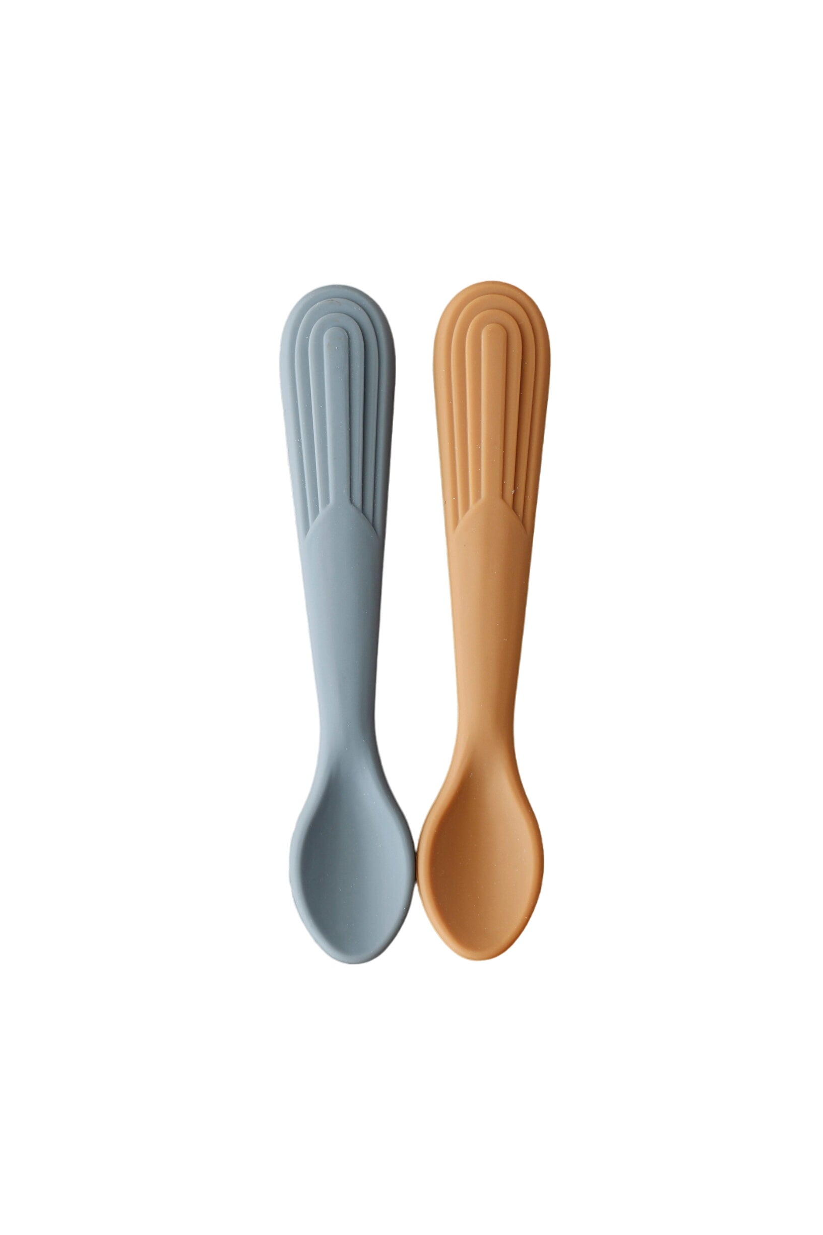 Rainbow Silicone Spoon - Dim Grey | Biscuit