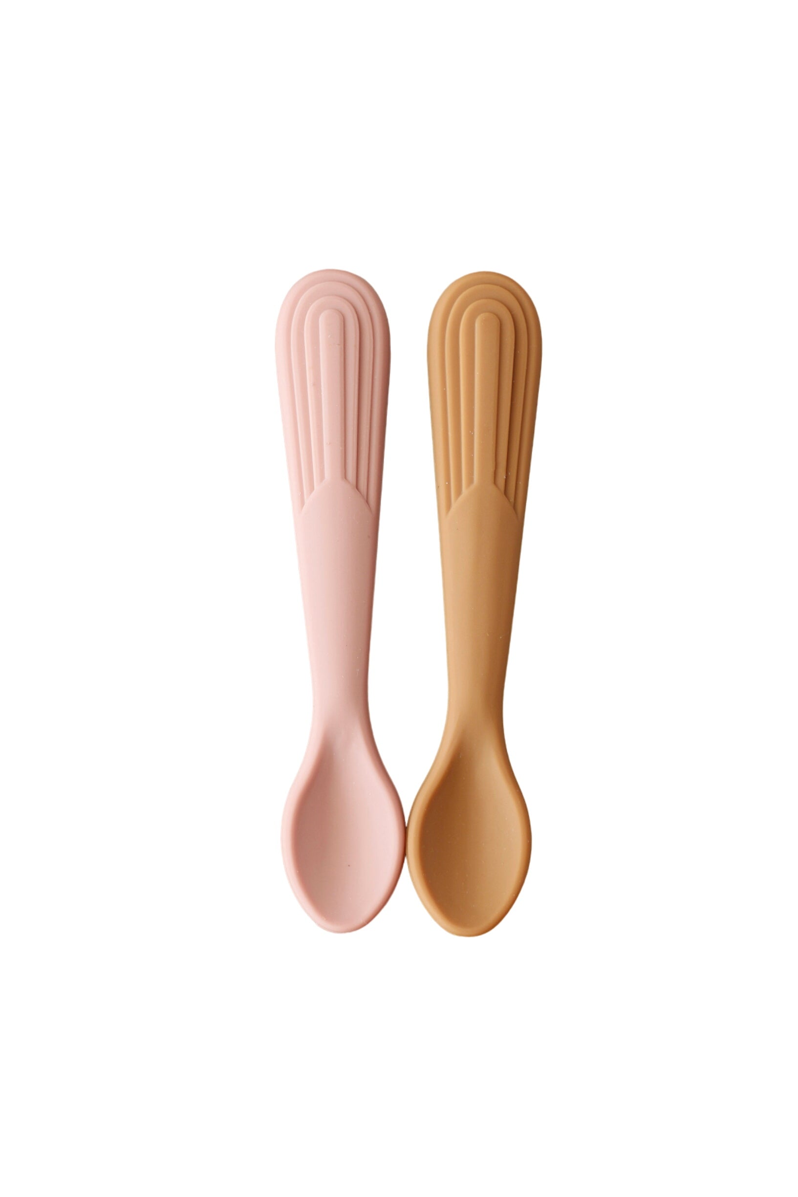 Rainbow Silicone Spoon - Cameo | Biscuit