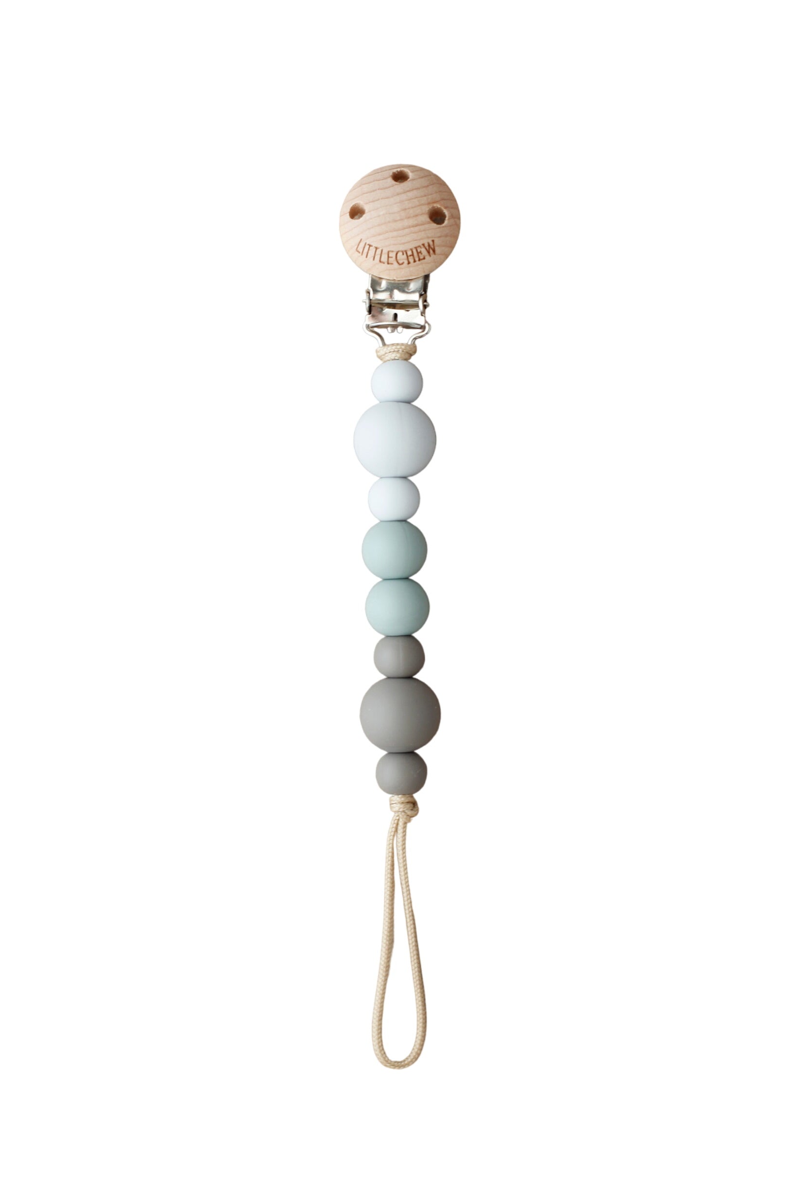 Pacifier Clip - Kira | Grey