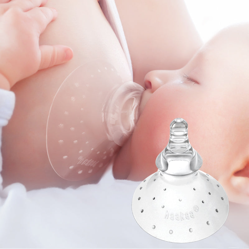 Haakaa Silicone Breastfeeding Nipple Shield, Round Shape 1 Pk