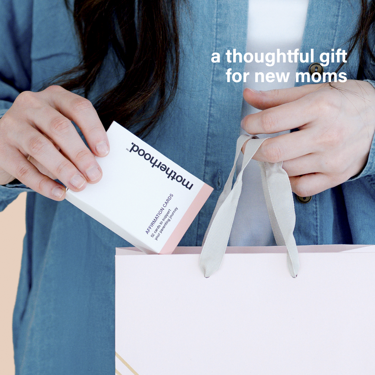Motherhood Collection Postpartum Affirmation Cards For Moms – 52 Weekly Encouragement Cards For New Moms