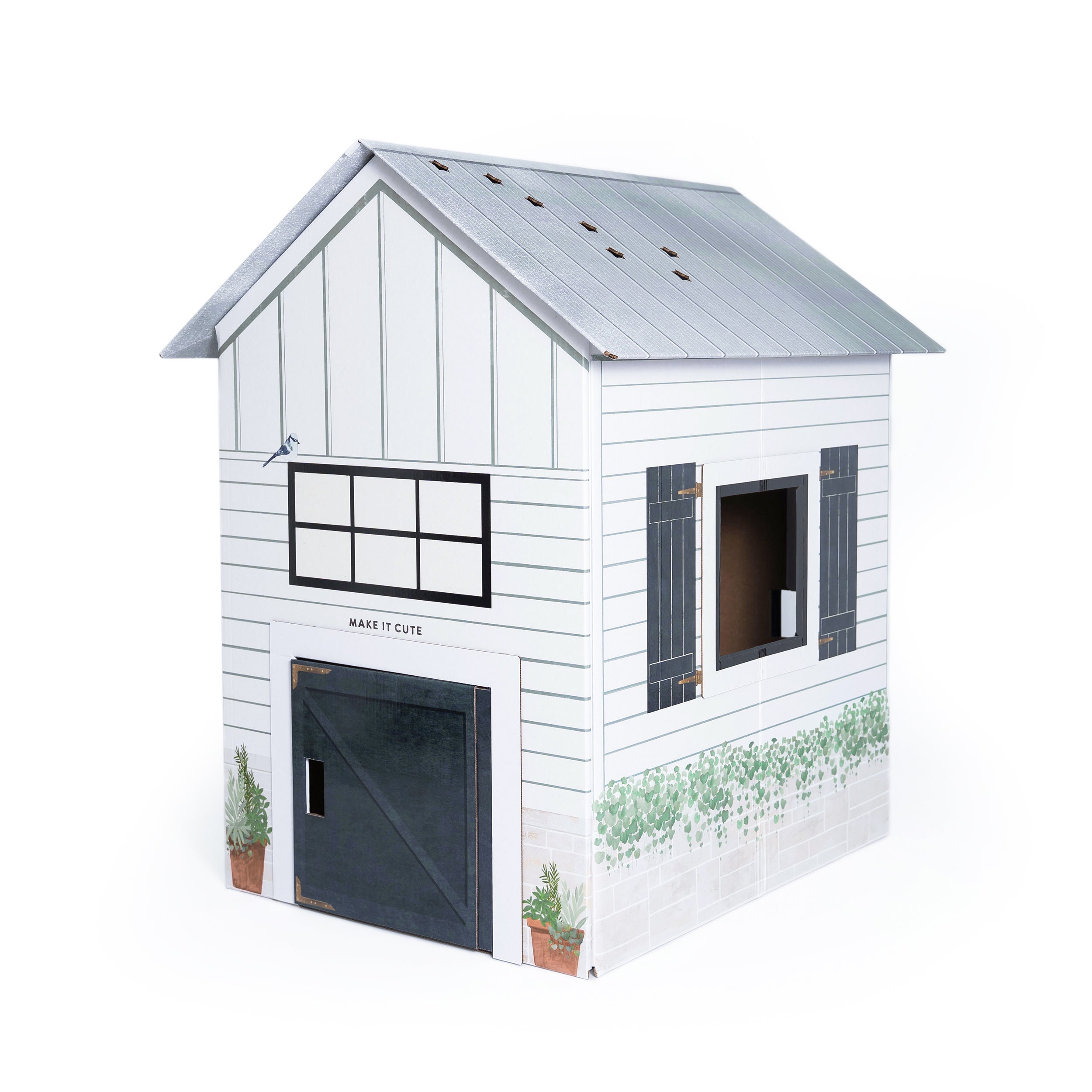 Modern Farmhouse - Cardboard Playhouse