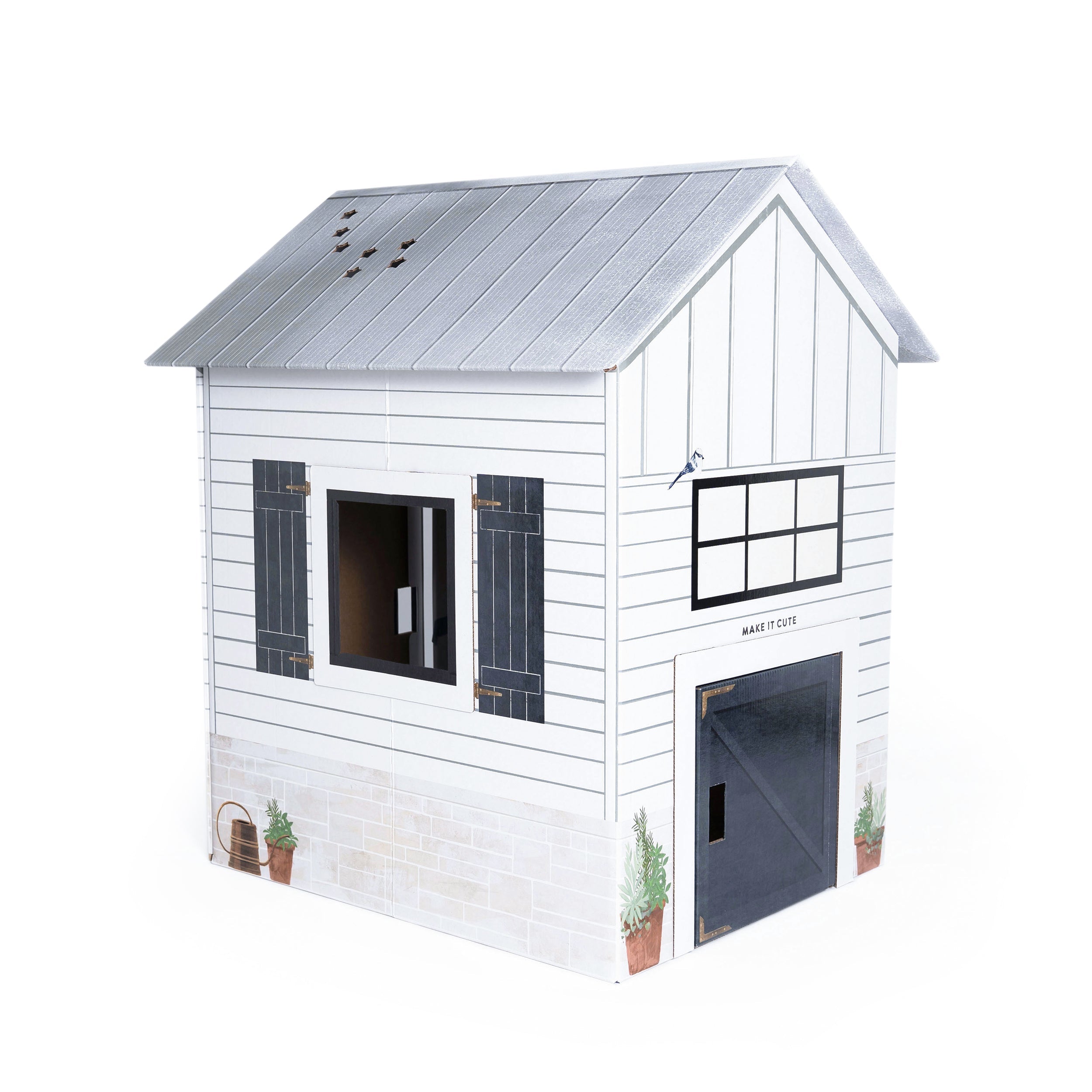 Modern Farmhouse - Cardboard Playhouse