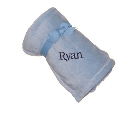 Personalized Plush Micro Fleece Baby Blanket