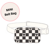 Mini Black Checkered Magical Belt Bag