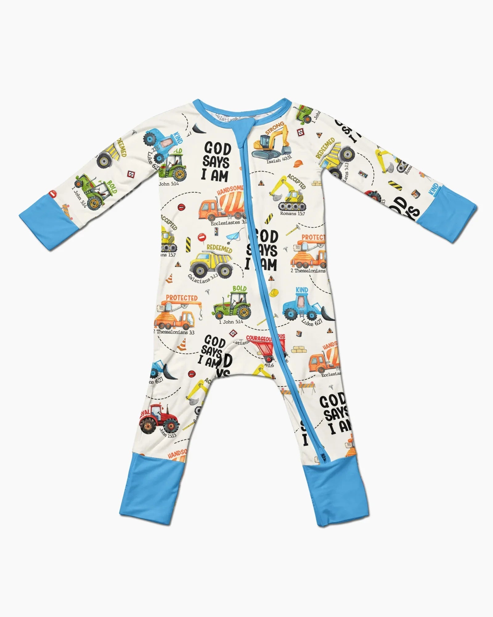 God Says I Am Boy Bamboo Convertible Zippy
