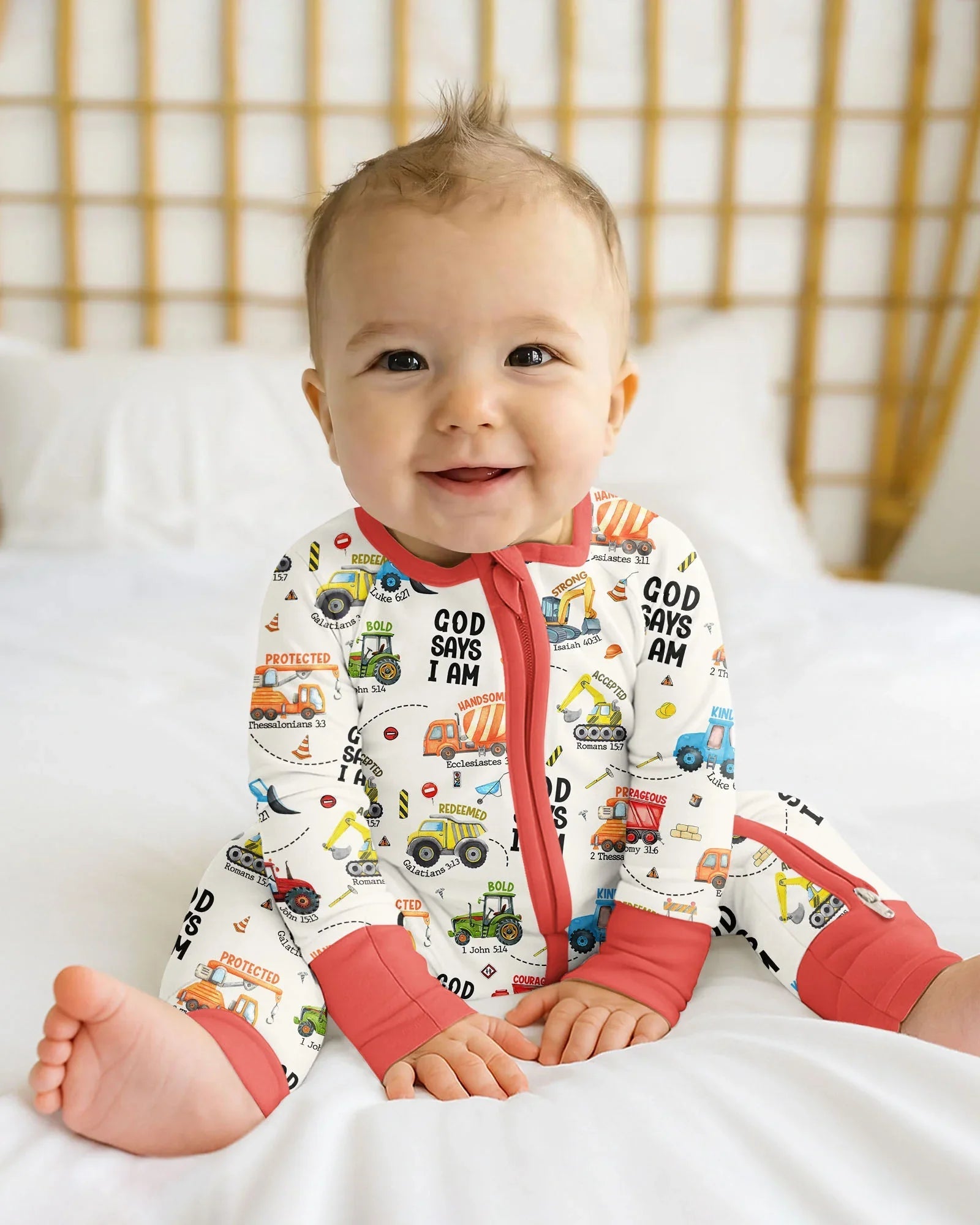 God Says I Am Boy Bamboo Convertible Zippy