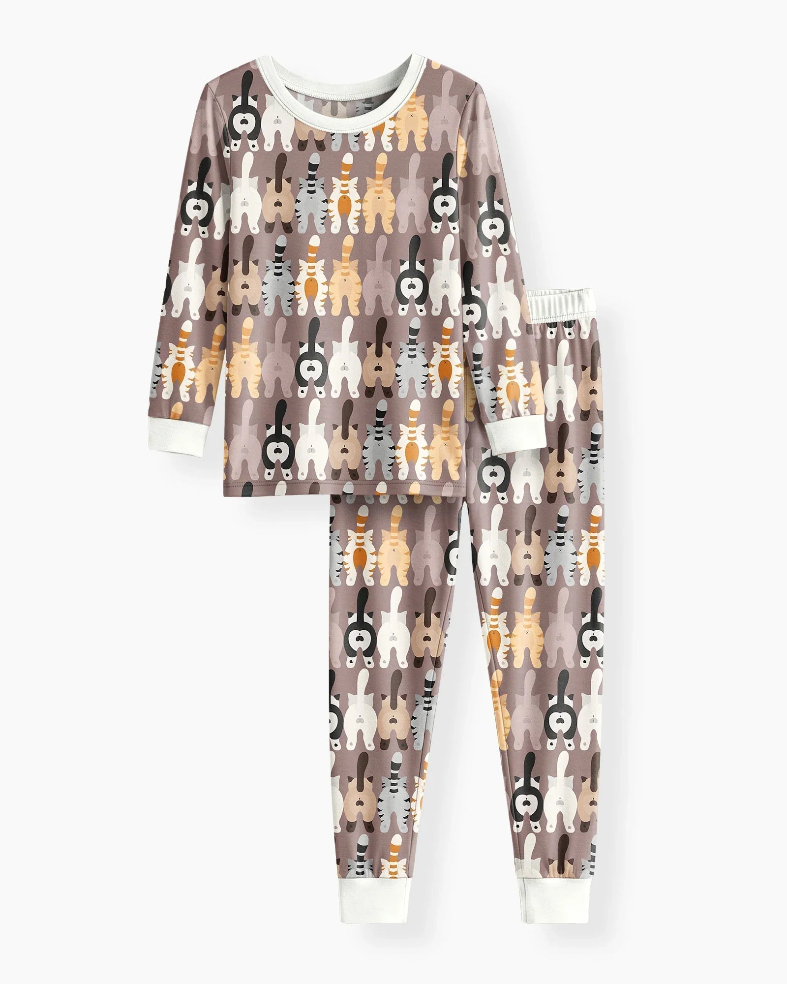 Cheeky Tails Bamboo Two Piece Long Sleeve Pajama Set