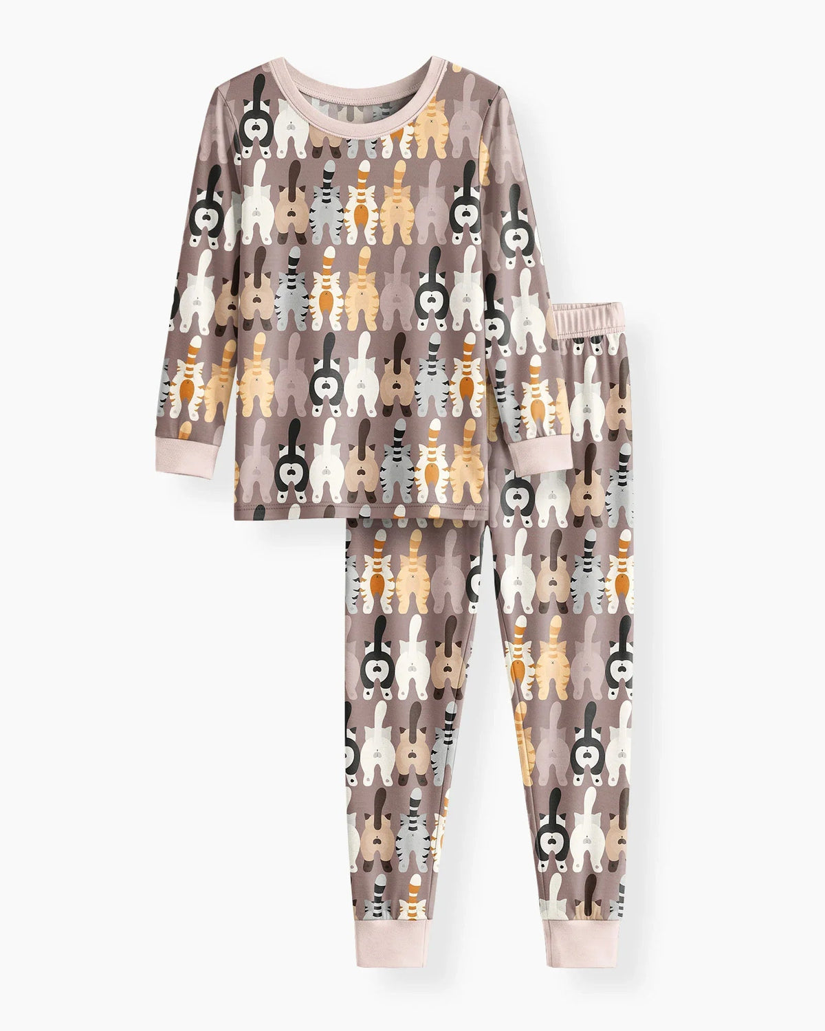 Cheeky Tails Bamboo Two Piece Long Sleeve Pajama Set